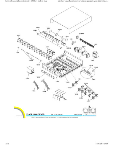 Pièces détachées ATA ATR240AES Annee 2014 