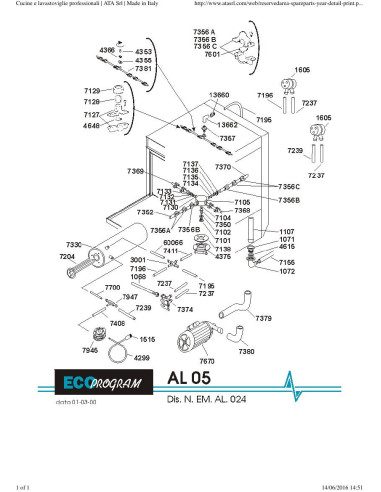 Pièces détachées ATA AL05 Annee 2001 