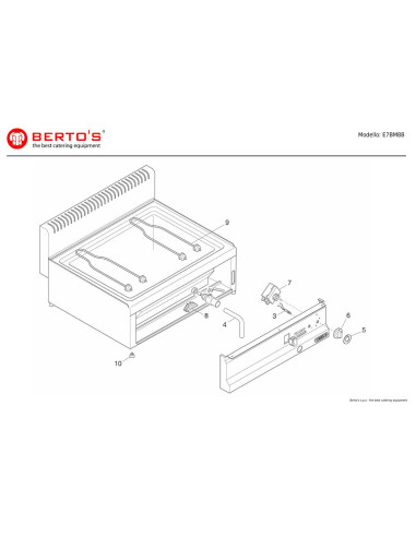 Pièces détachées BERTOS E7BM8B Annee 0 