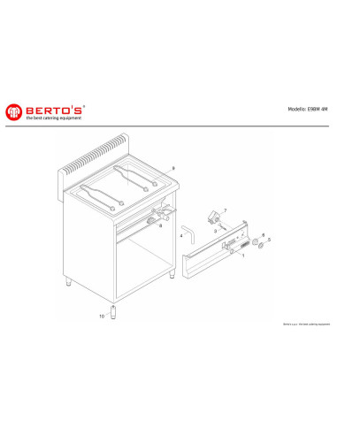 Pièces détachées BERTOS E9BM4M Annee 0 