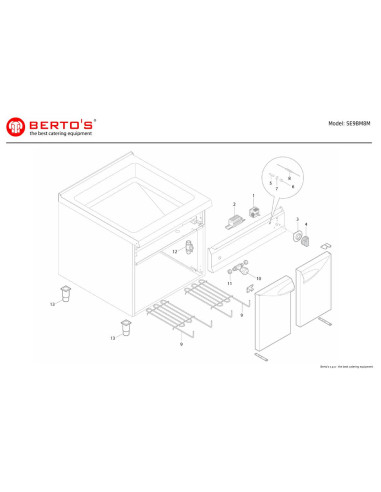 Pièces détachées BERTOS SE9BM8M Annee 0 