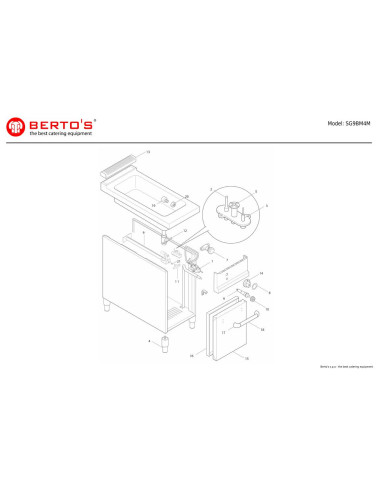 Pièces détachées BERTOS SG9BM4M Annee 0 