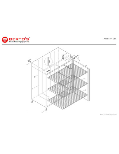 Pièces détachées BERTOS SPT120 Annee 0 