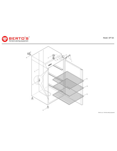 Pièces détachées BERTOS SPT60 Annee 0 
