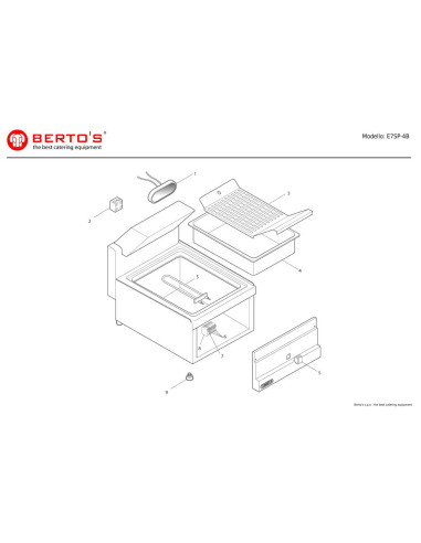 Pièces détachées BERTOS E7SP-4B Annee 0 