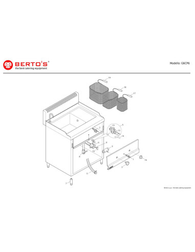 Pièces détachées BERTOS G6CP6 Annee 0 