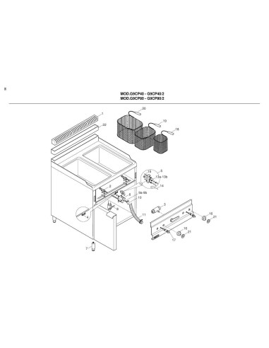 Pièces détachées BERTOS G9CP40 Annee 2002 