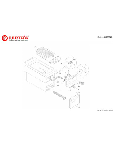 Pièces détachées BERTOS LXE9CP40 Annee 0 