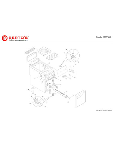 Pièces détachées BERTOS SG7CP40M Annee 0 