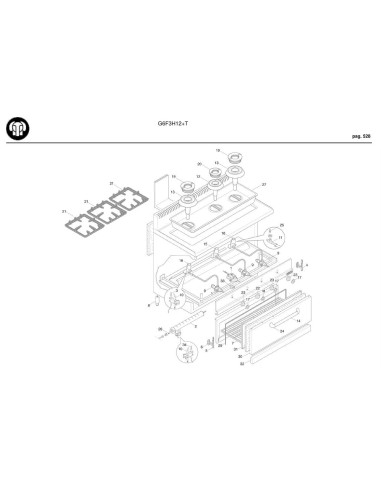 Pièces détachées BERTOS G6F3H12-T Annee 2009 