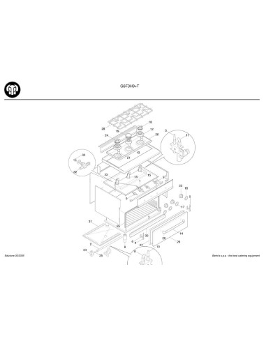 Pièces détachées BERTOS G6F3H9-T Annee 2005 