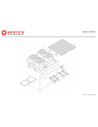 Pièces détachées BERTOS E7P2M-IND Annee 0 