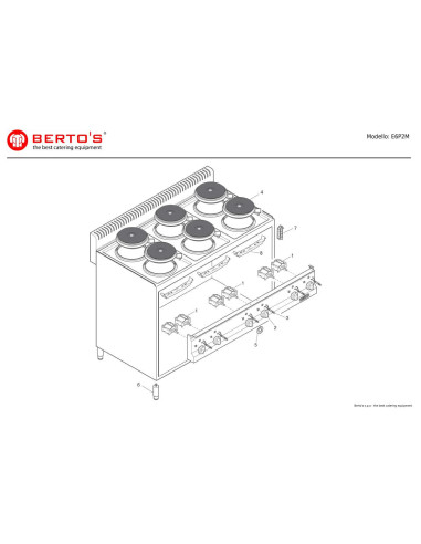 Pièces détachées BERTOS E6P2M Annee 0 