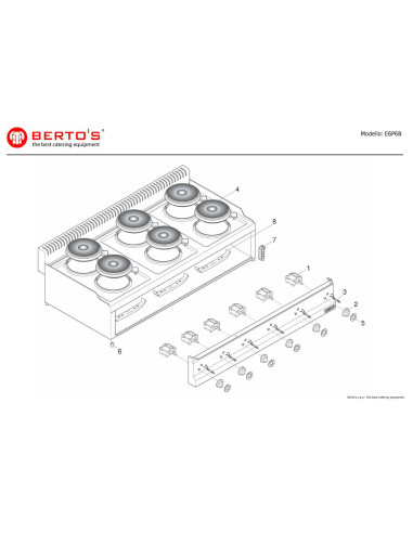 Pièces détachées BERTOS E6P6B Annee 0 