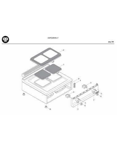 Pièces détachées BERTOS E6PQ2BH6-T Annee 2009 