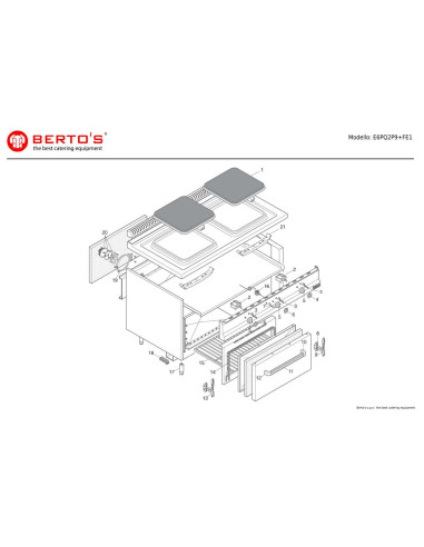 Pièces détachées BERTOS E6PQ2P9-FE1 Annee 0 
