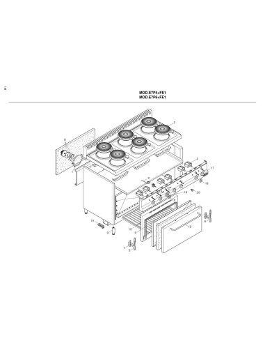 Pièces détachées BERTOS E7P4-FE1 Annee 2002 