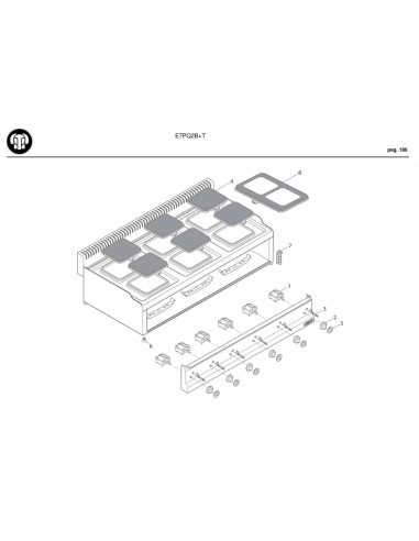 Pièces détachées BERTOS E7PQ2B-T Annee 2009 