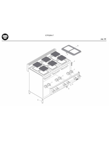 Pièces détachées BERTOS E7PQ2M-T Annee 2005 