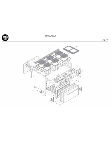 Pièces détachées BERTOS E7PQ4-FE1-T Annee 2009 