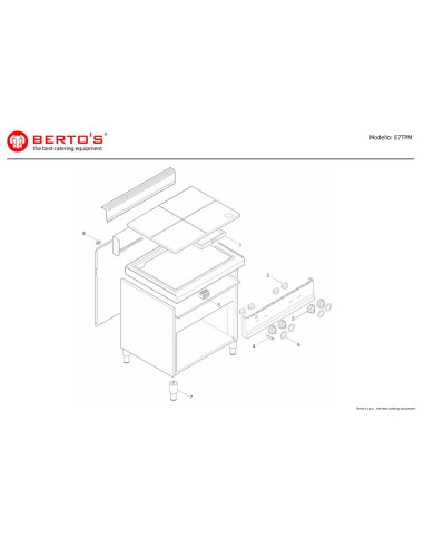 Pièces détachées BERTOS E7TPM Annee 0 