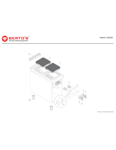 Pièces détachées BERTOS E9PQ2M Annee 0 
