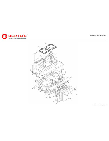 Pièces détachées BERTOS G6F2H9-FE1 Annee 0 
