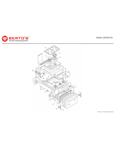Pièces détachées BERTOS G6F2P6-FE1 Annee 0 