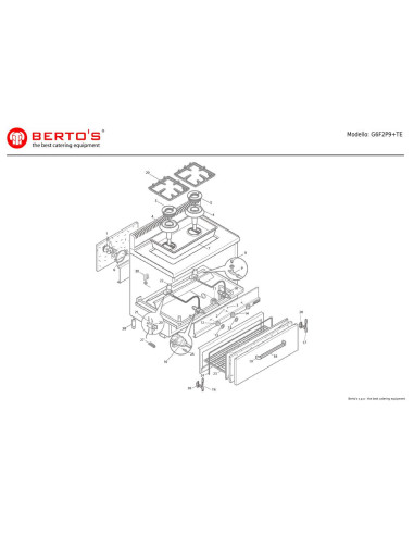 Pièces détachées BERTOS G6F2P9-TE Annee 0 