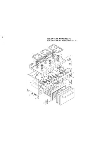 Pièces détachées BERTOS G7F4E-FE Annee 2002 