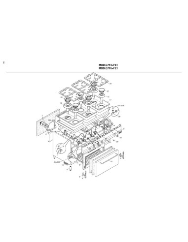 Pièces détachées BERTOS G7F4-FE1 Annee 2002 