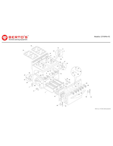 Pièces détachées BERTOS G7F4PW-FE Annee 0 