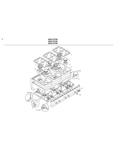 Pièces détachées BERTOS G7F6B Annee 2002 