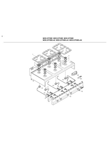 Pièces détachées BERTOS G7F6BE Annee 2002 