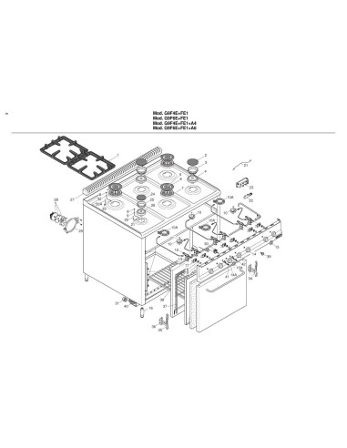 Pièces détachées BERTOS G9F4E-FE1 Annee 2002 