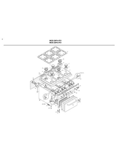 Pièces détachées BERTOS G9F4-FE1 Annee 2002 