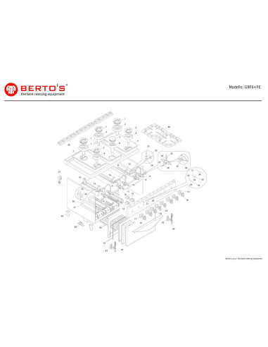 Pièces détachées BERTOS G9F6-FE Annee 0 