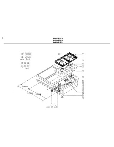 Pièces détachées BERTOS G2FS4-S Annee 2002 