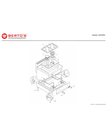 Pièces détachées BERTOS G6F2MP6 Annee 0 