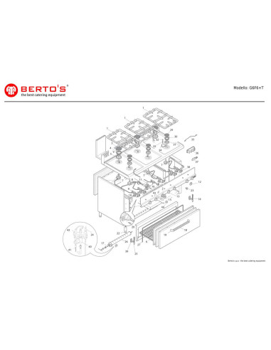 Pièces détachées BERTOS G6F6-T Annee 0 