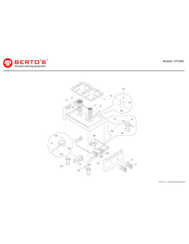 Pièces détachées BERTOS G7F2ME Annee 0 