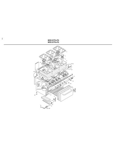 Pièces détachées BERTOS G7F4-FG Annee 2002 