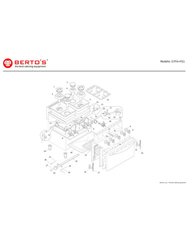 Pièces détachées BERTOS G7F4-FG1 Annee 0 