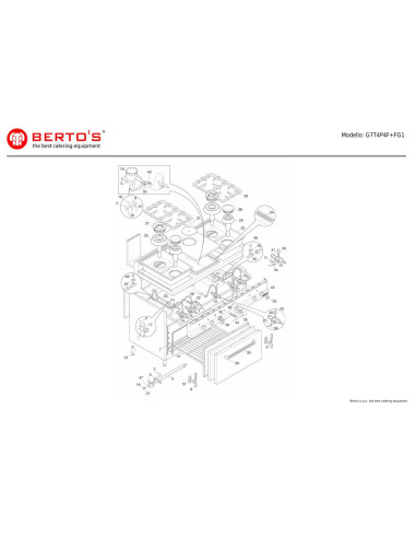 Pièces détachées BERTOS G7T4P4F-FG1 Annee 0 