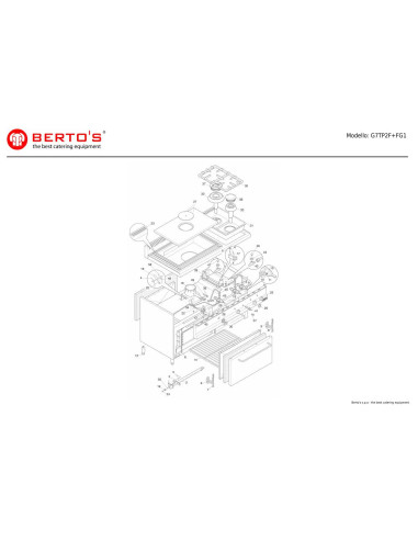 Pièces détachées BERTOS G7TP2F-FG1 Annee 0 
