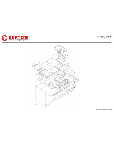 Pièces détachées BERTOS G7TP2FM Annee 0 