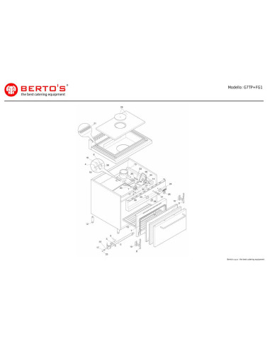 Pièces détachées BERTOS G7TP-FG1 Annee 0 