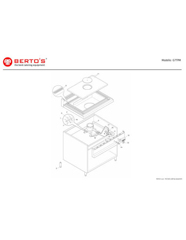 Pièces détachées BERTOS G7TPM Annee 0 