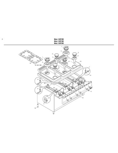 Pièces détachées BERTOS G9F2M Annee 2002 