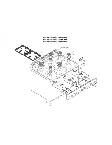 Pièces détachées BERTOS G9F2ME Annee 2002 